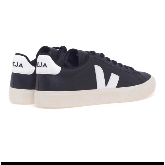 Veja Campo Black Leather EU 42.5 / US Women’s 11 – Clean Minimalist Sneaker - Picture 7 of 8